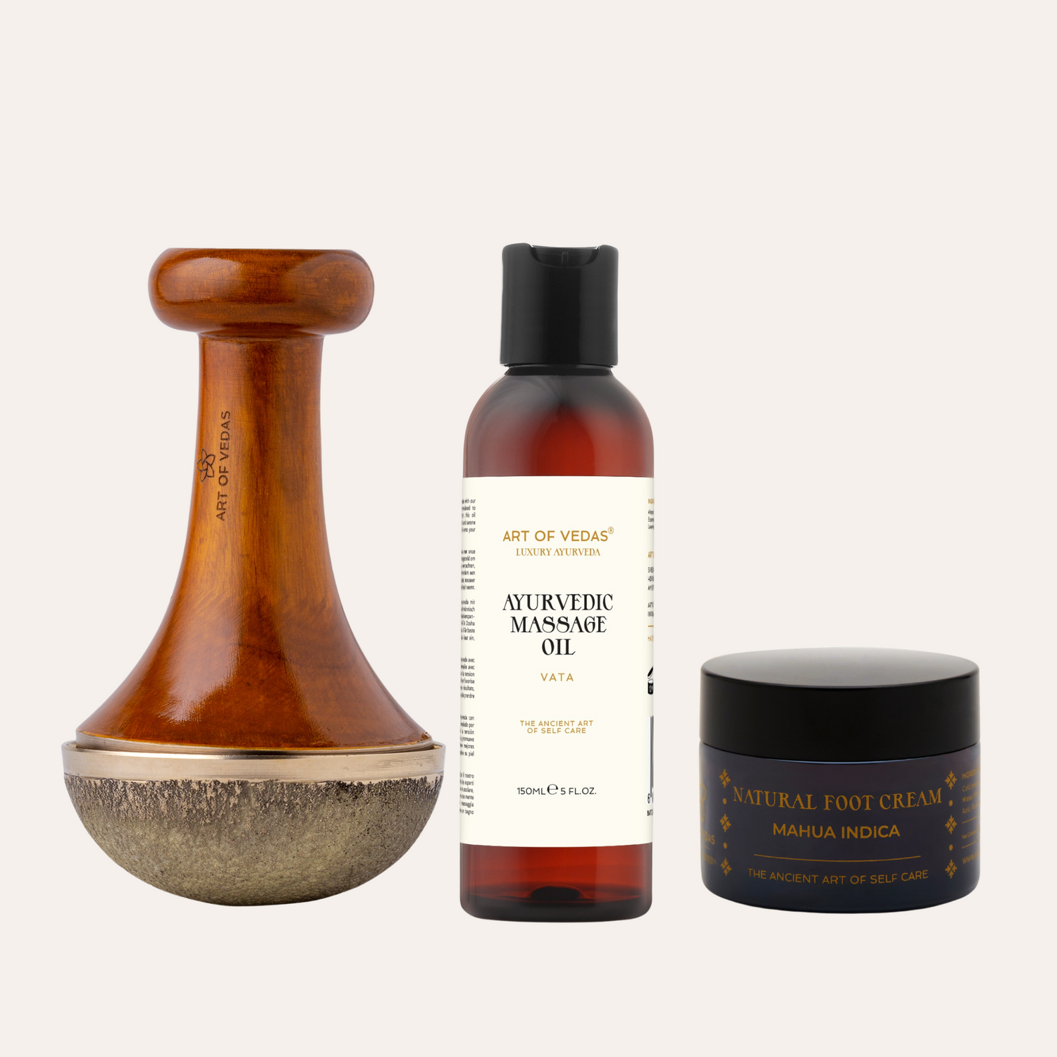 Kit ritual de cuidado de pies ayurvédicos